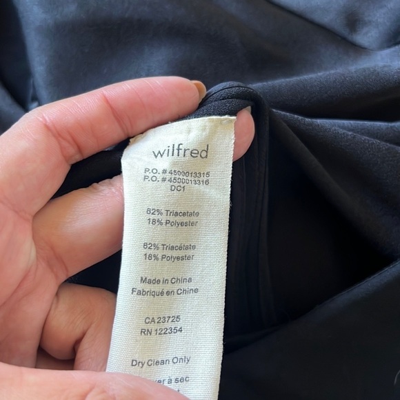 Wilfred Aritzia Chevalier Jacket Blazer Crepe Open Front 3/4 Sleeve - Picture 6 of 7